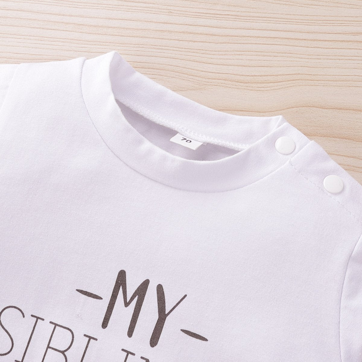 My Siblings Have Paws Cute Letters Bone Printed Long-sleeve Baby Jumpsuit
