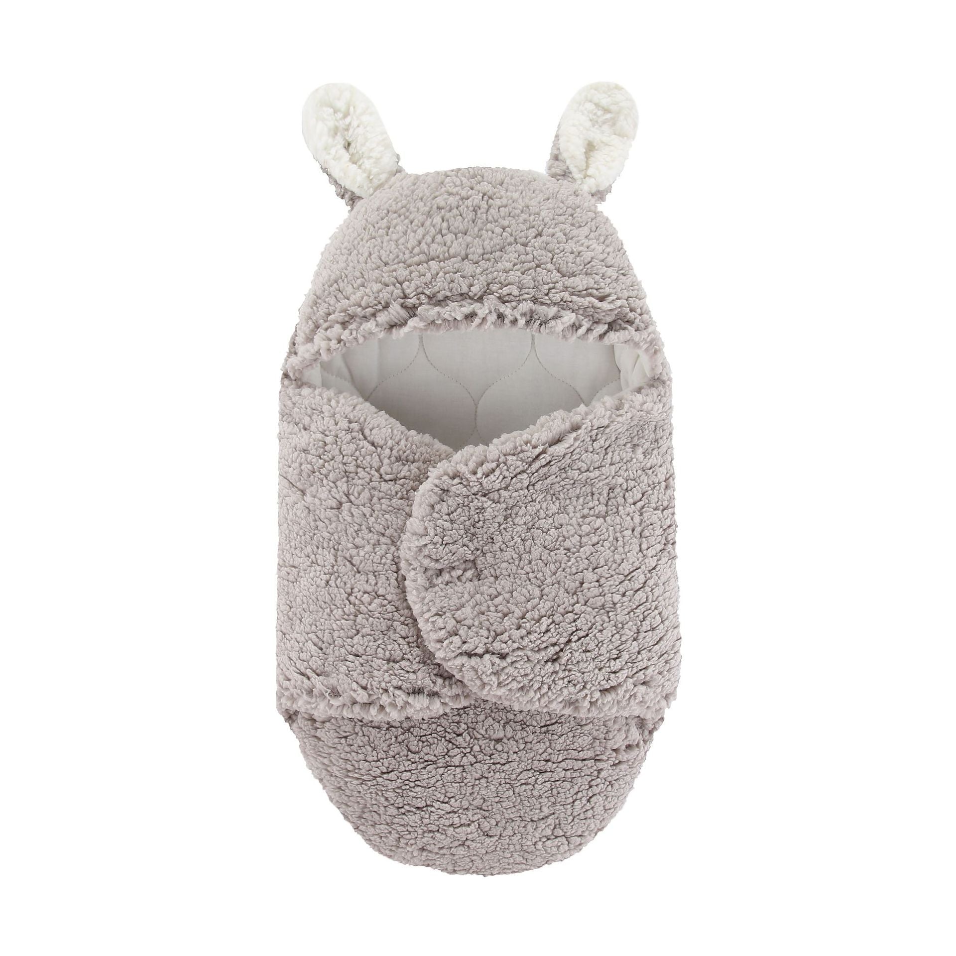Belle couverture d'emmaillotage en peluche pour nouveau-né, sac de couchage pour bébé