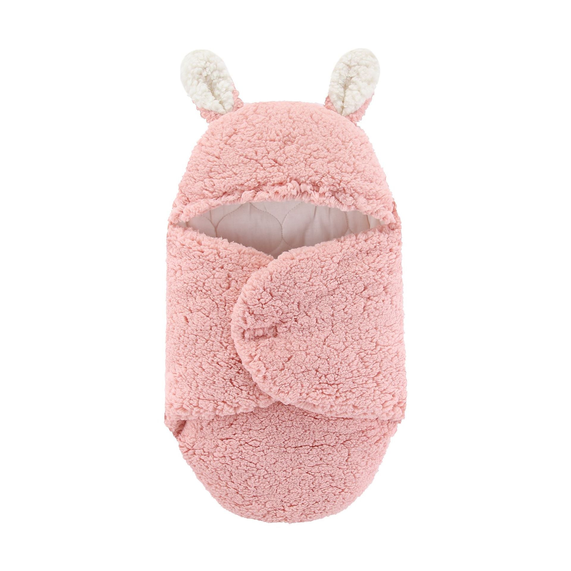 Belle couverture d'emmaillotage en peluche pour nouveau-né, sac de couchage pour bébé