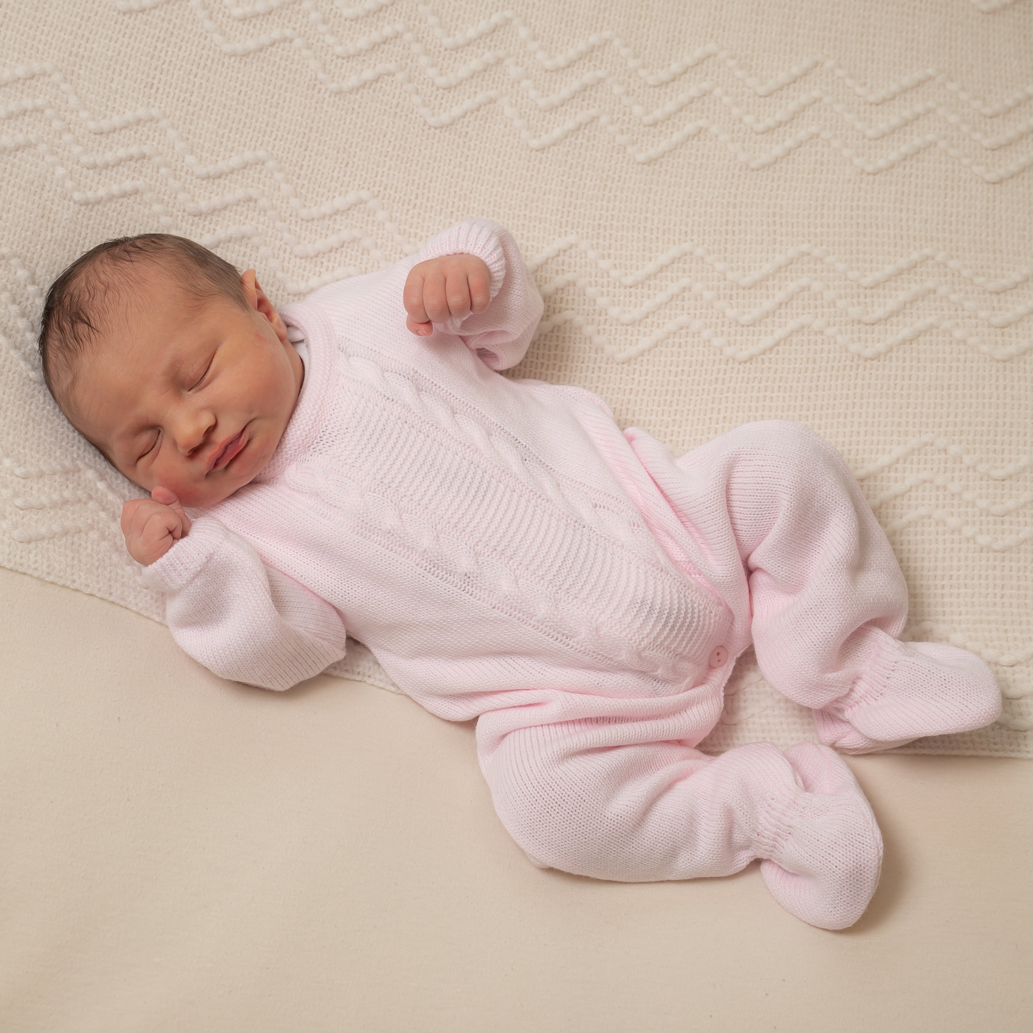 Pretty Solid Color Baby Long Sleeve Jumpsuit