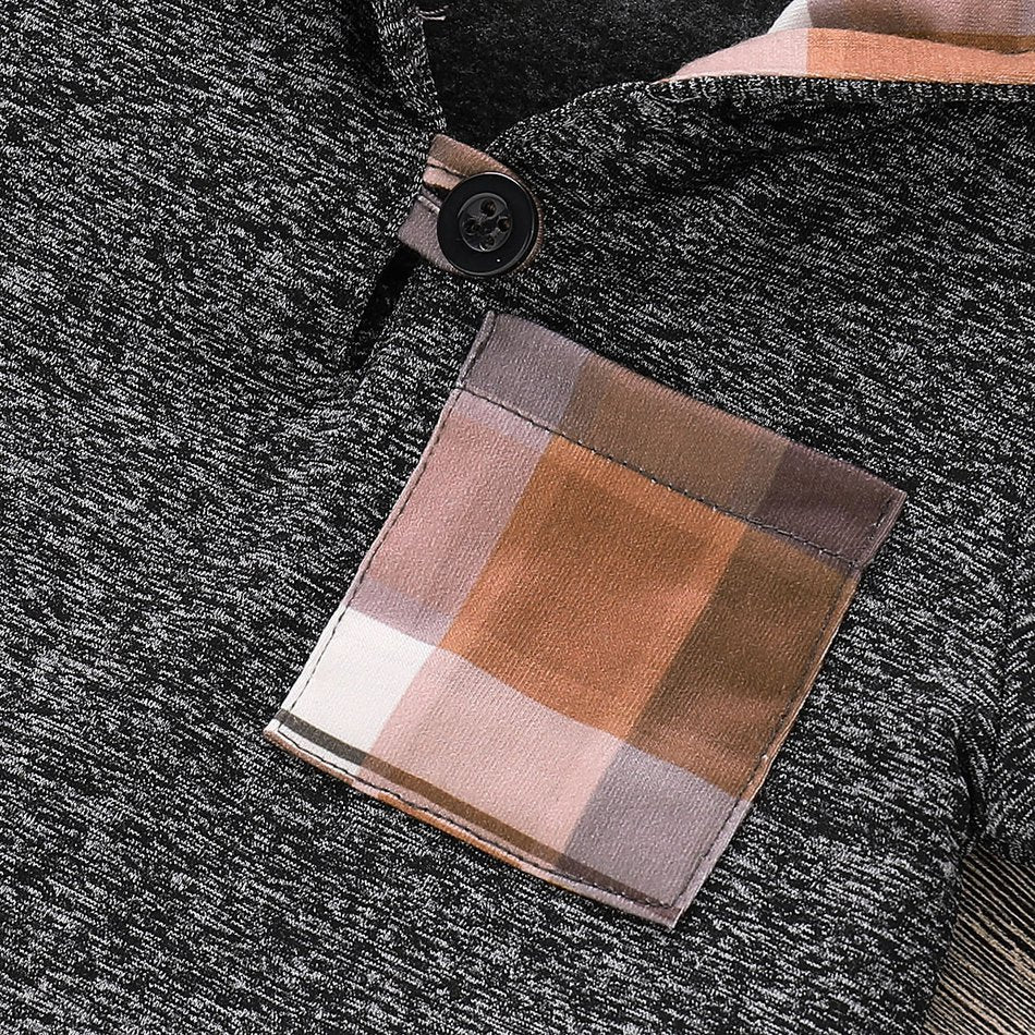 Ensemble sweat à capuche et pantalon décontracté à carreaux
