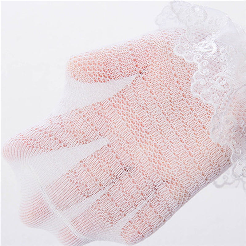 Chaussettes à volants en dentelle pour bébé fille