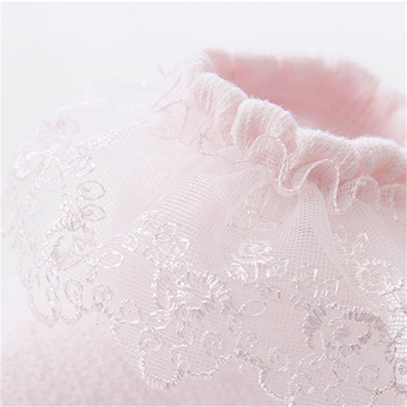 Chaussettes à volants en dentelle pour bébé fille