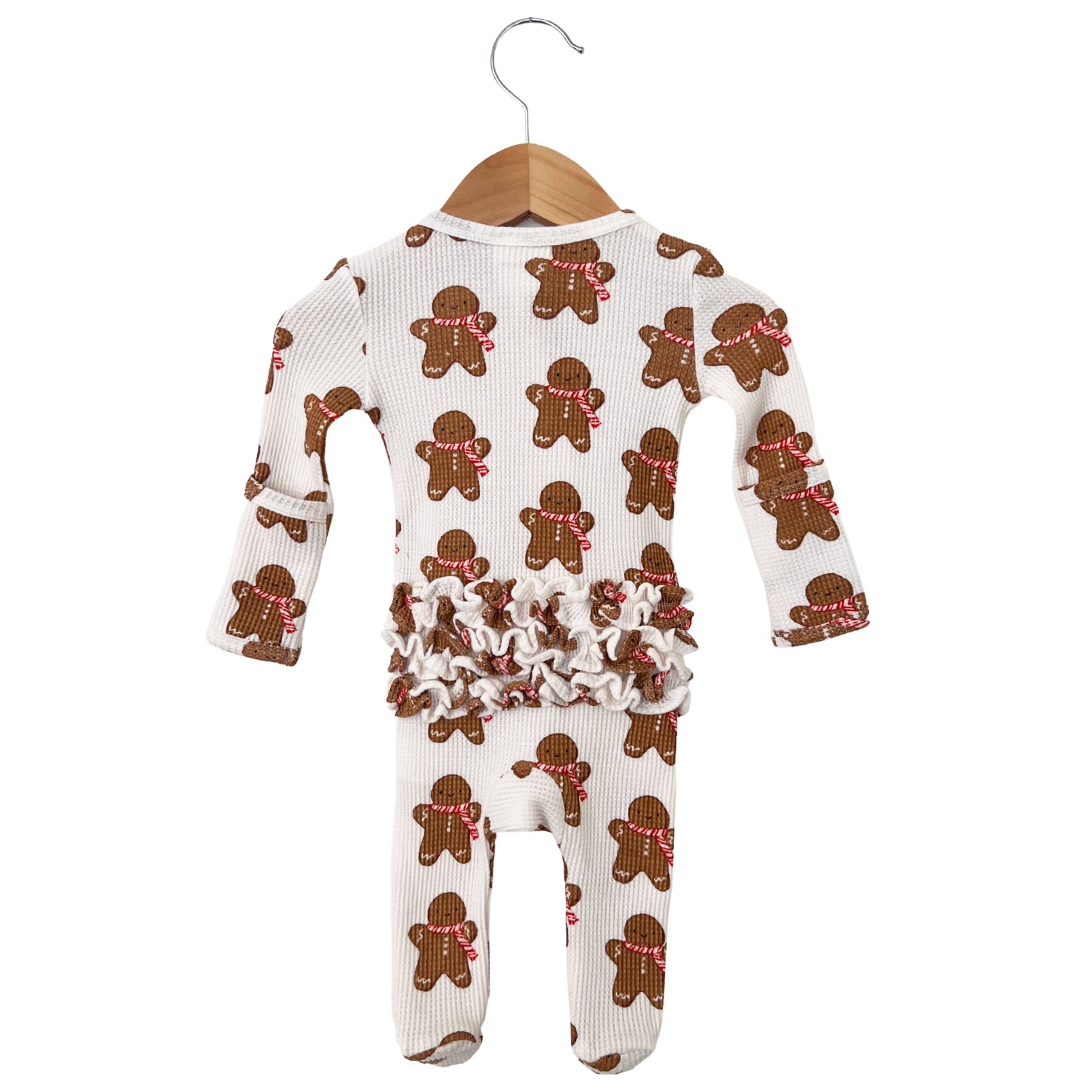 Mono de bebé con estampado de hombre de jengibre lindo de 2 piezas
