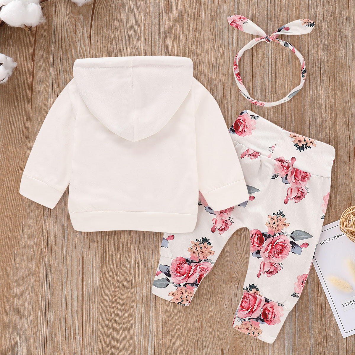 Floral Printed Hoodie Set