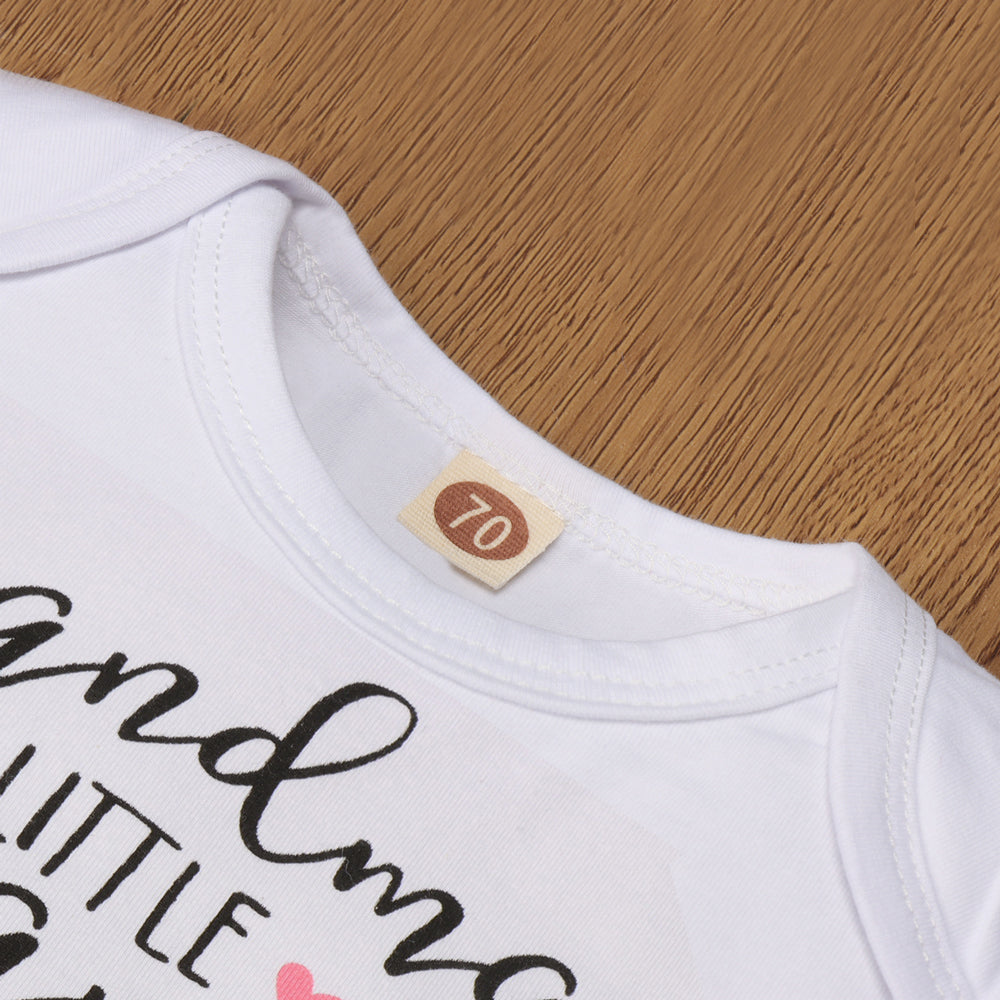 Barboteuse imprimée lettre Little Peanut de grand-mère