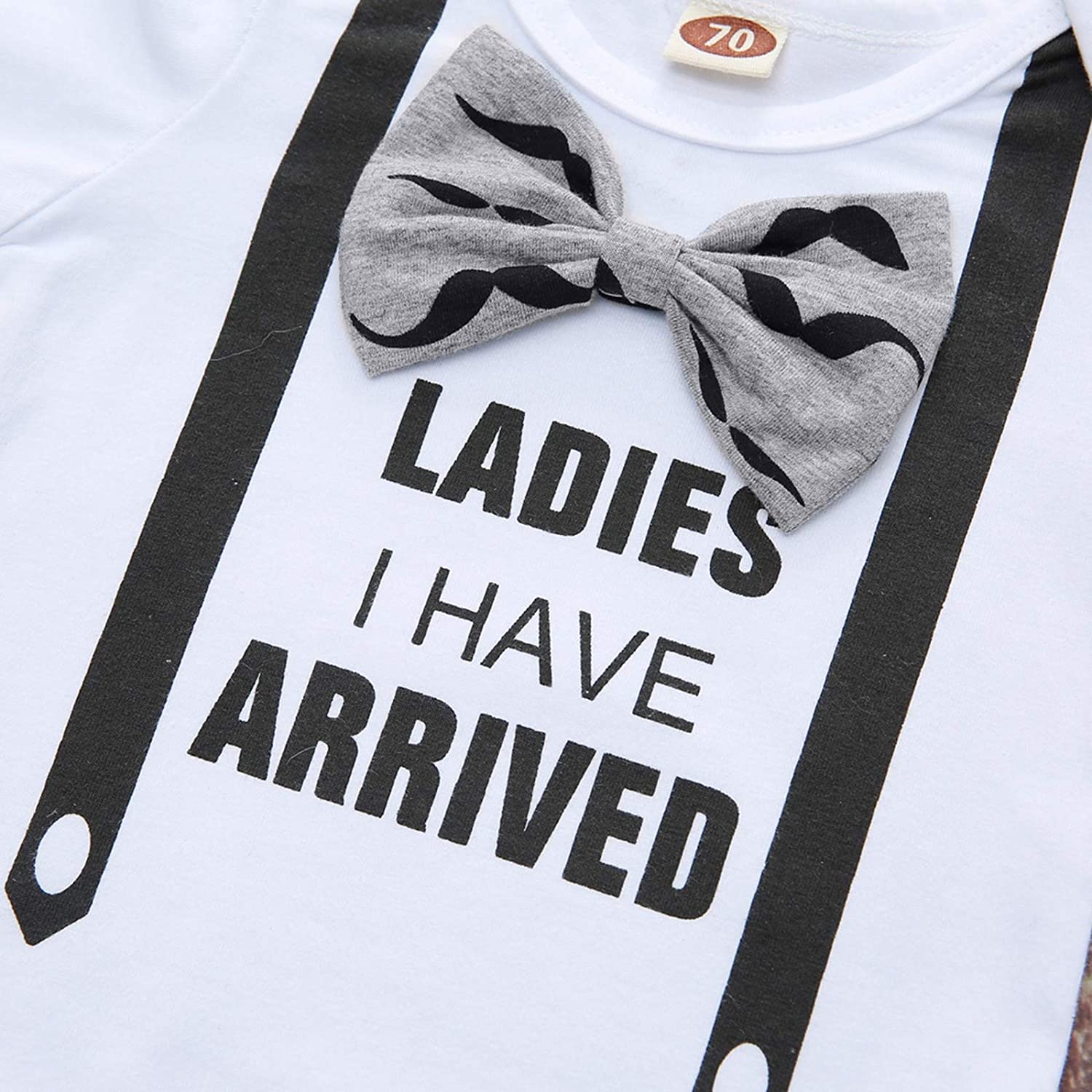 3PCS Ladies I Have Arrived Printed Romper Set
