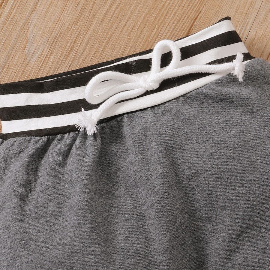 3PCS New To The Crew Letter Printed Baby Boy Set
