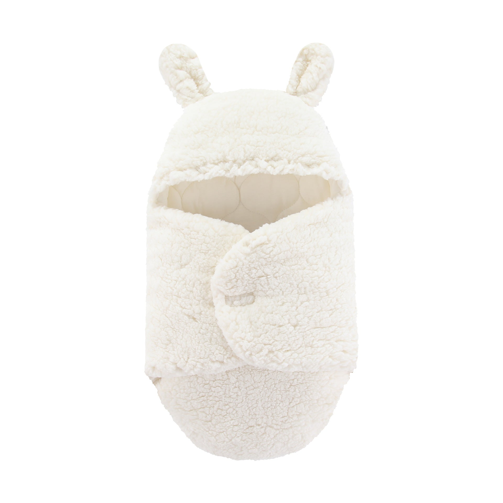Belle couverture d'emmaillotage en peluche pour nouveau-né, sac de couchage pour bébé