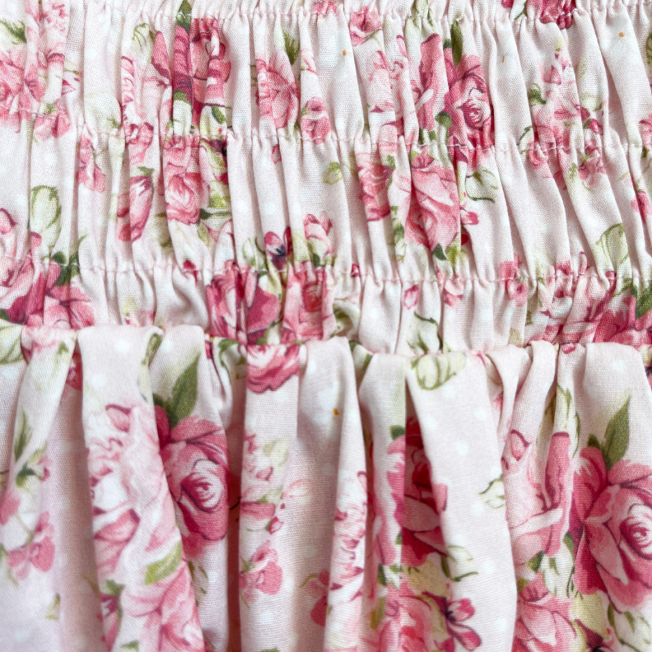 Barboteuse à manches longues pour bébé, 2 pièces, motif floral doux