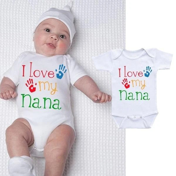 I Love My Nana Newborn Boys Girls Romper