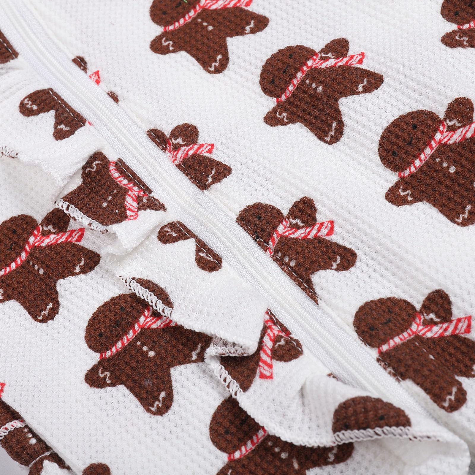 Mono de bebé con estampado de hombre de jengibre lindo de 2 piezas