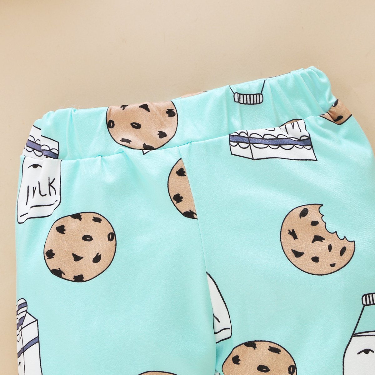 Ensemble barboteuse et pantalon imprimé lettre Boobie Monster pour bébé