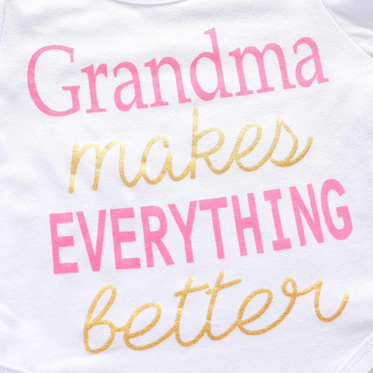 4PCS Lovely Letter And Floral Printed Baby Girl Set