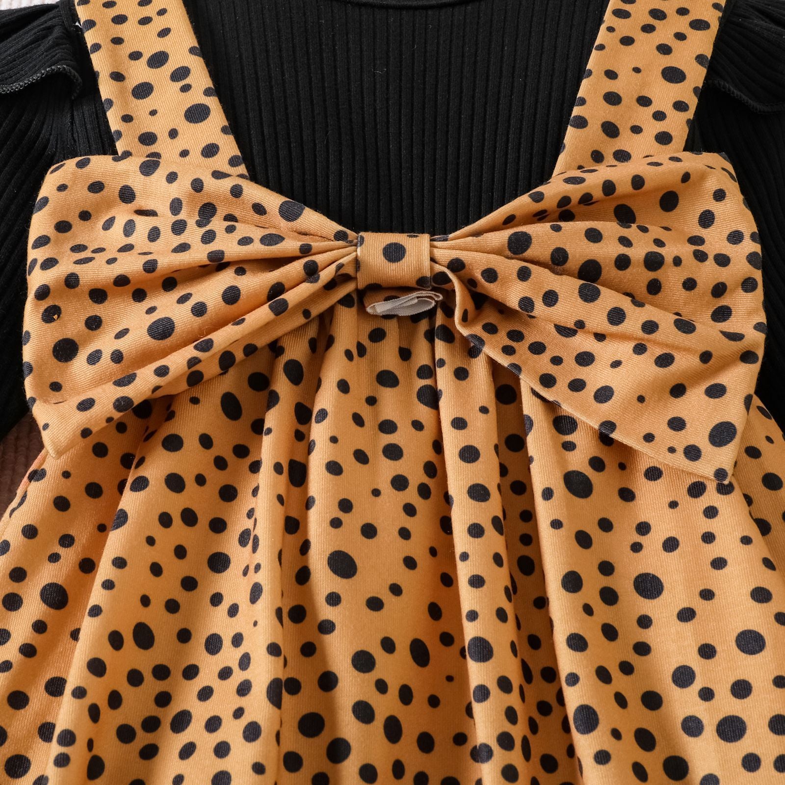 2PCS Lovely Solid Color Dots Printed Baby Jumpsuit