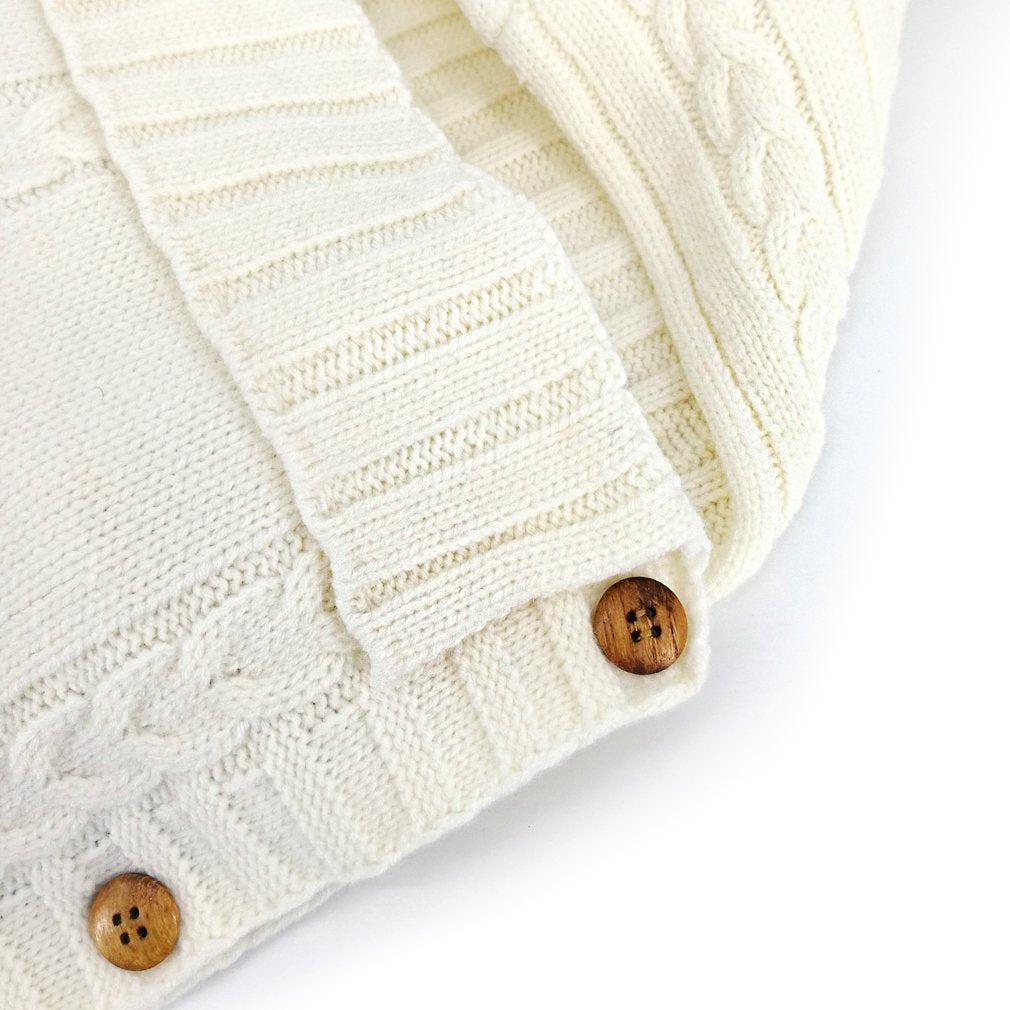 Couverture d'emmaillotage pour nouveau-né, sac de couchage en tricot