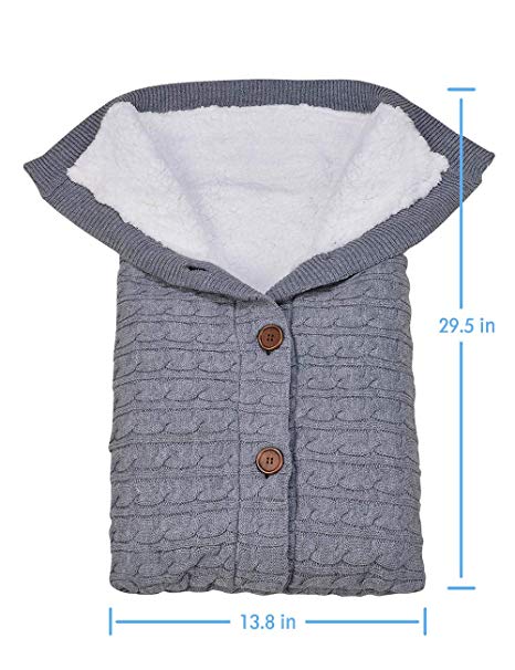 Sac de couchage en tricot d'hiver pour bébé