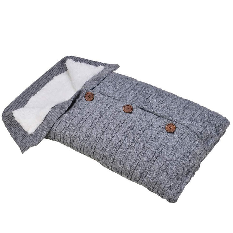 Sac de couchage en tricot d'hiver pour bébé