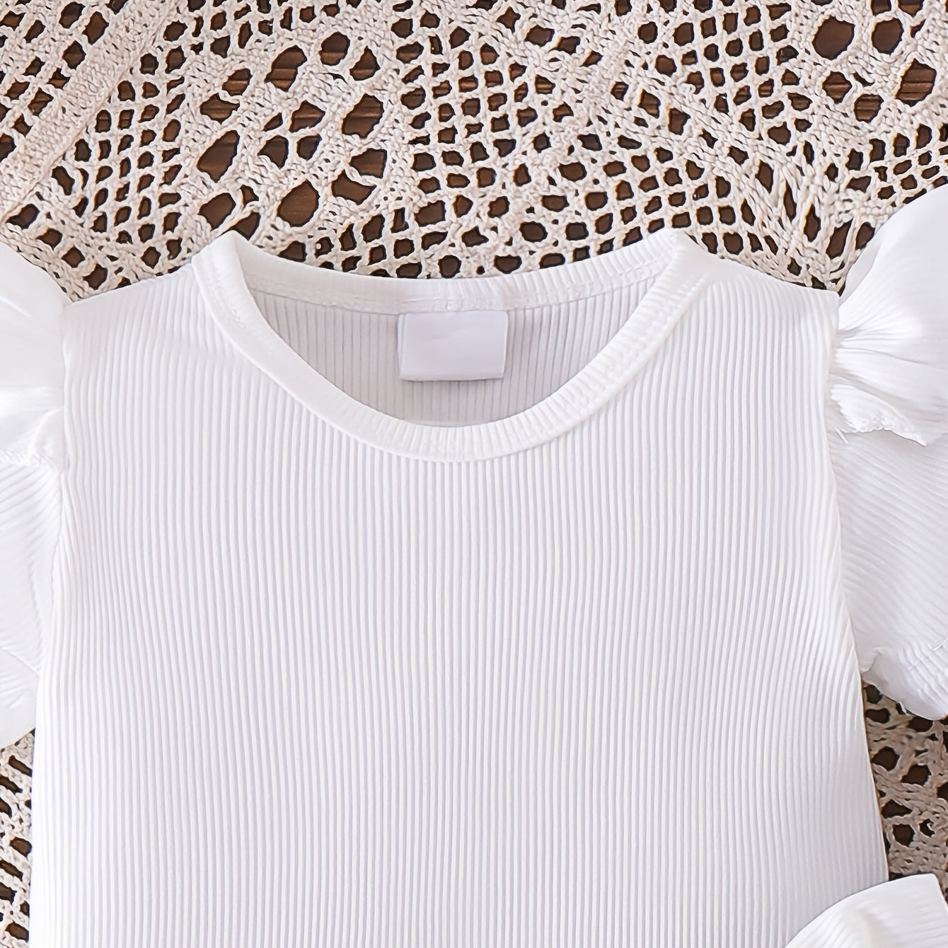 3PCS Sweet Floral Print Bow Short Sleeve Baby Set