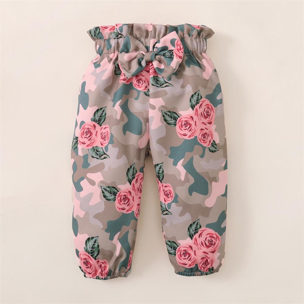 3PCS Fashion Floral Print Short Sleeve Baby Set