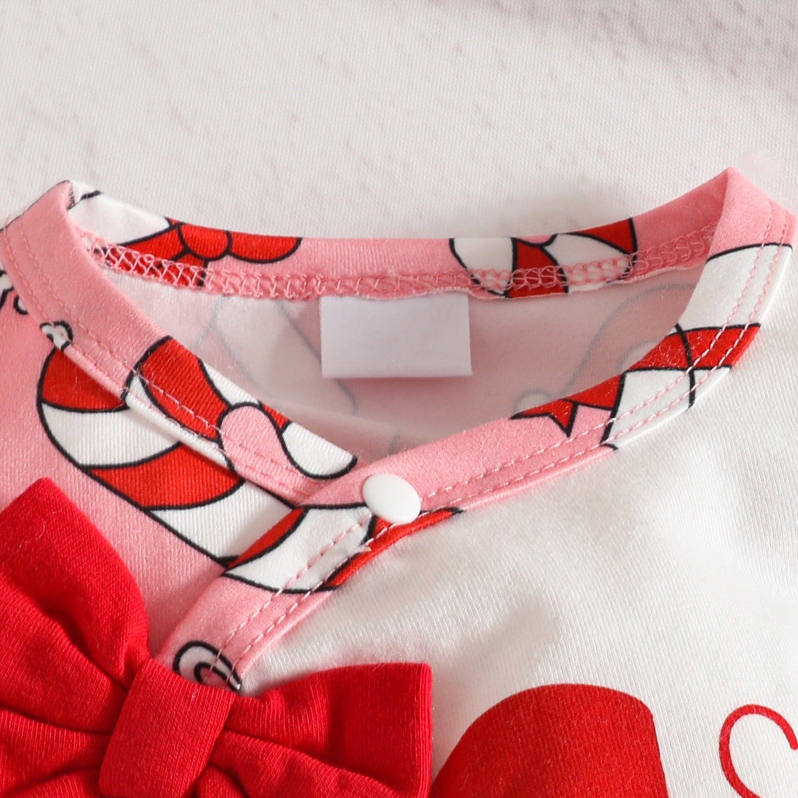 2PCS My 1st Christmas Letter Santa Claus Printed Baby Jumpsuit