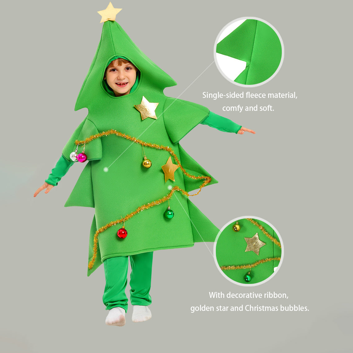 Christmas Tree Cosplay Costume Big Tree Clothes Christmas Parent-child Suit