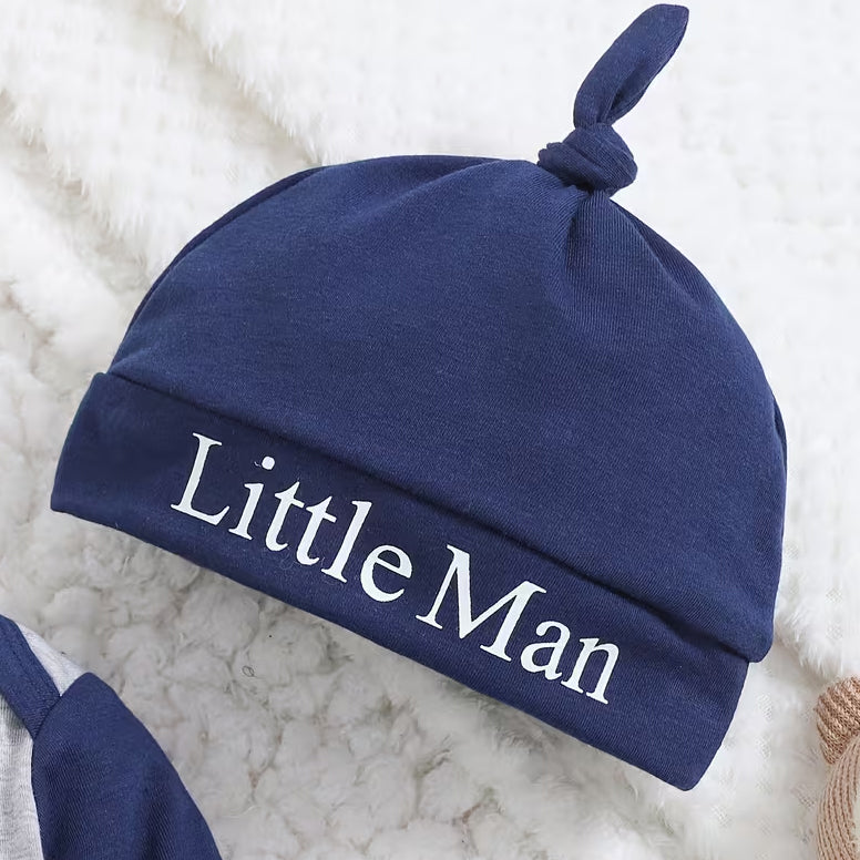 3PCS Daddy and Me Best Buddies for Life Letter Print Baby Set