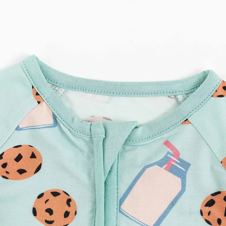 Cookie Bottle Printed Zipper Bamboo Viscose Baby Jumpsuit
