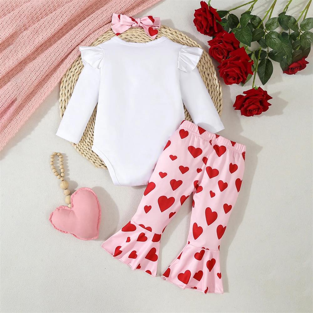 3PCS Sorry Boys My Belongs To Daddy Letter Printed Baby Set