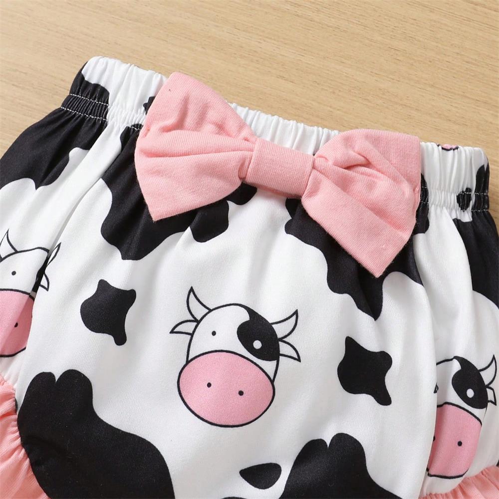 3PCS Holy Cow I'm Cute Letter Printed Baby Set