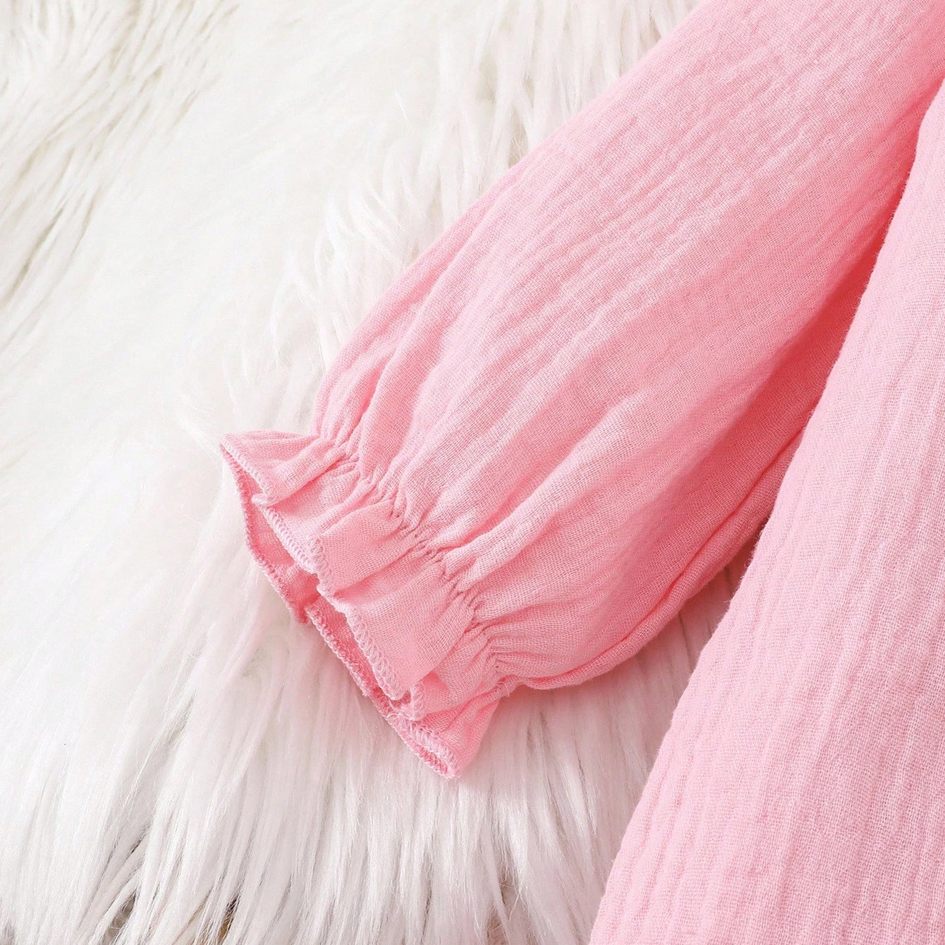 2PCS Lively Solid Color Baby Jumpsuit