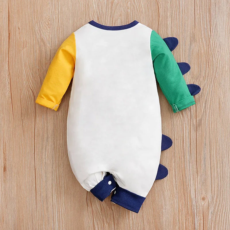 Stylish Crocodile Printed Long Sleeve Baby Jumpsuit