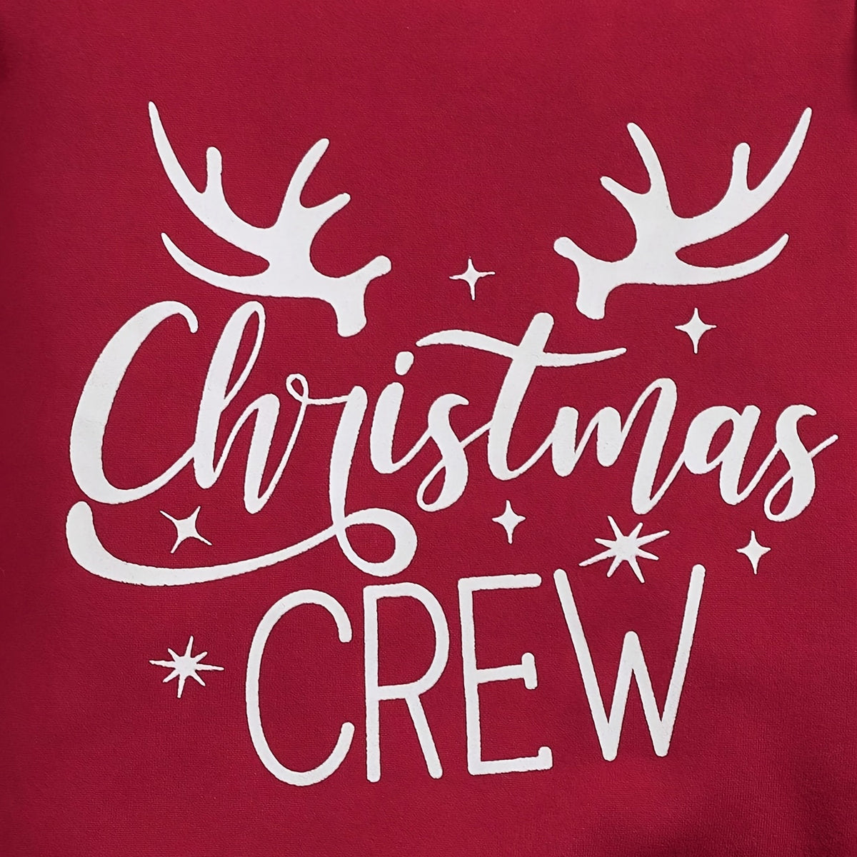 3PCS Christmas Crew Letter Plaid Print Long Sleeve Baby Set