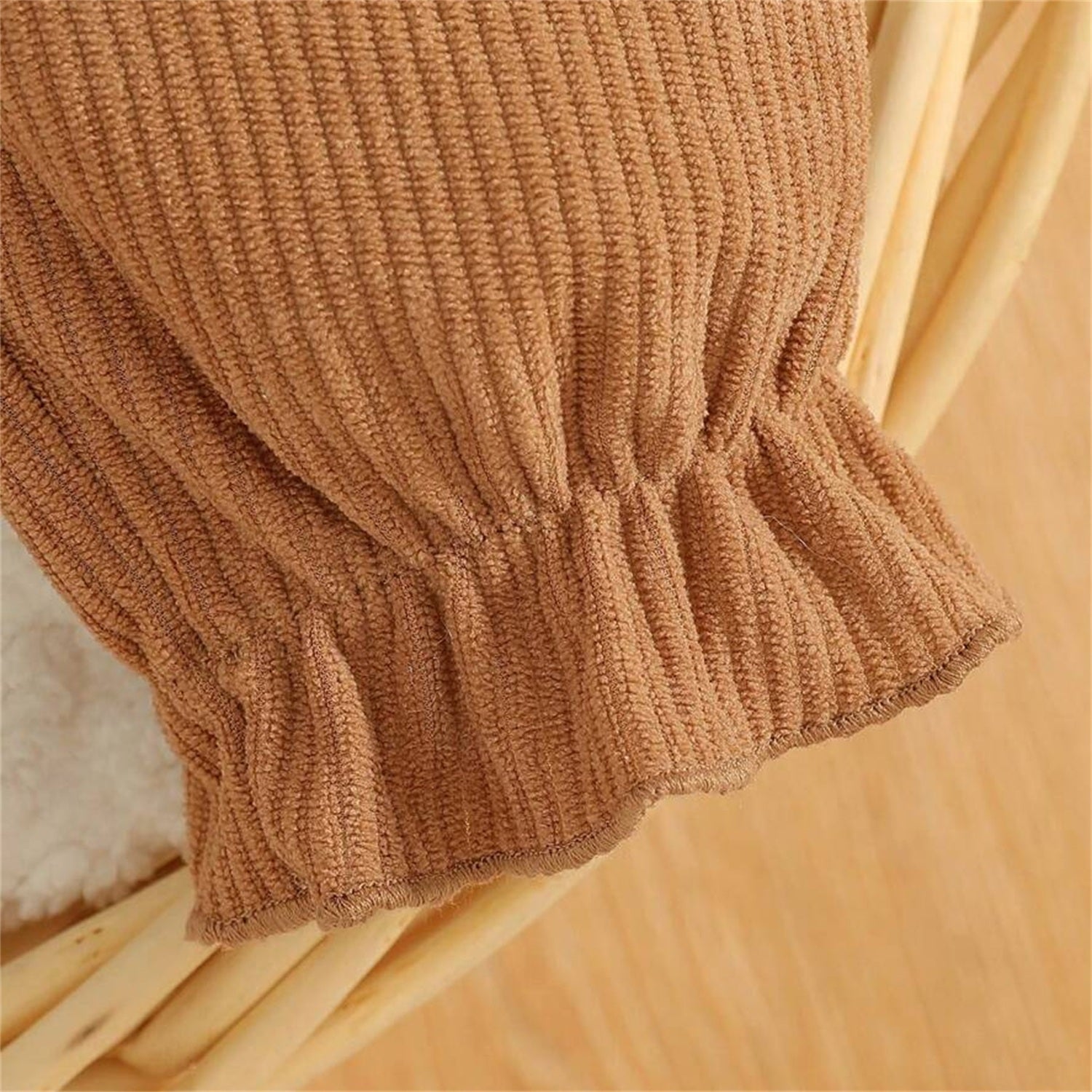 Grace Color Blocking Bubble Texture Long Sleeve Baby Jumpsuit