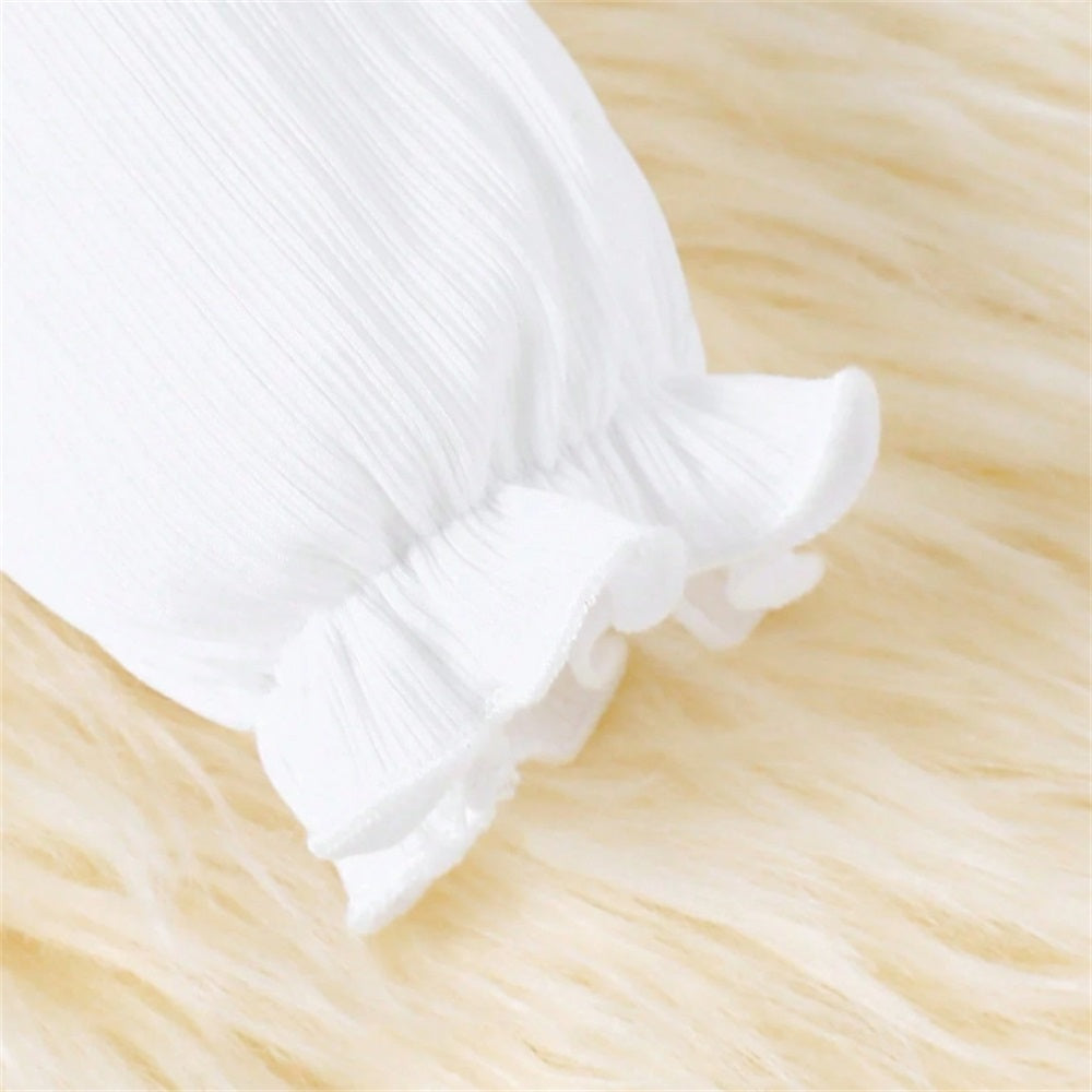 3PCS Cute Floral Print Long Sleeve Baby Set