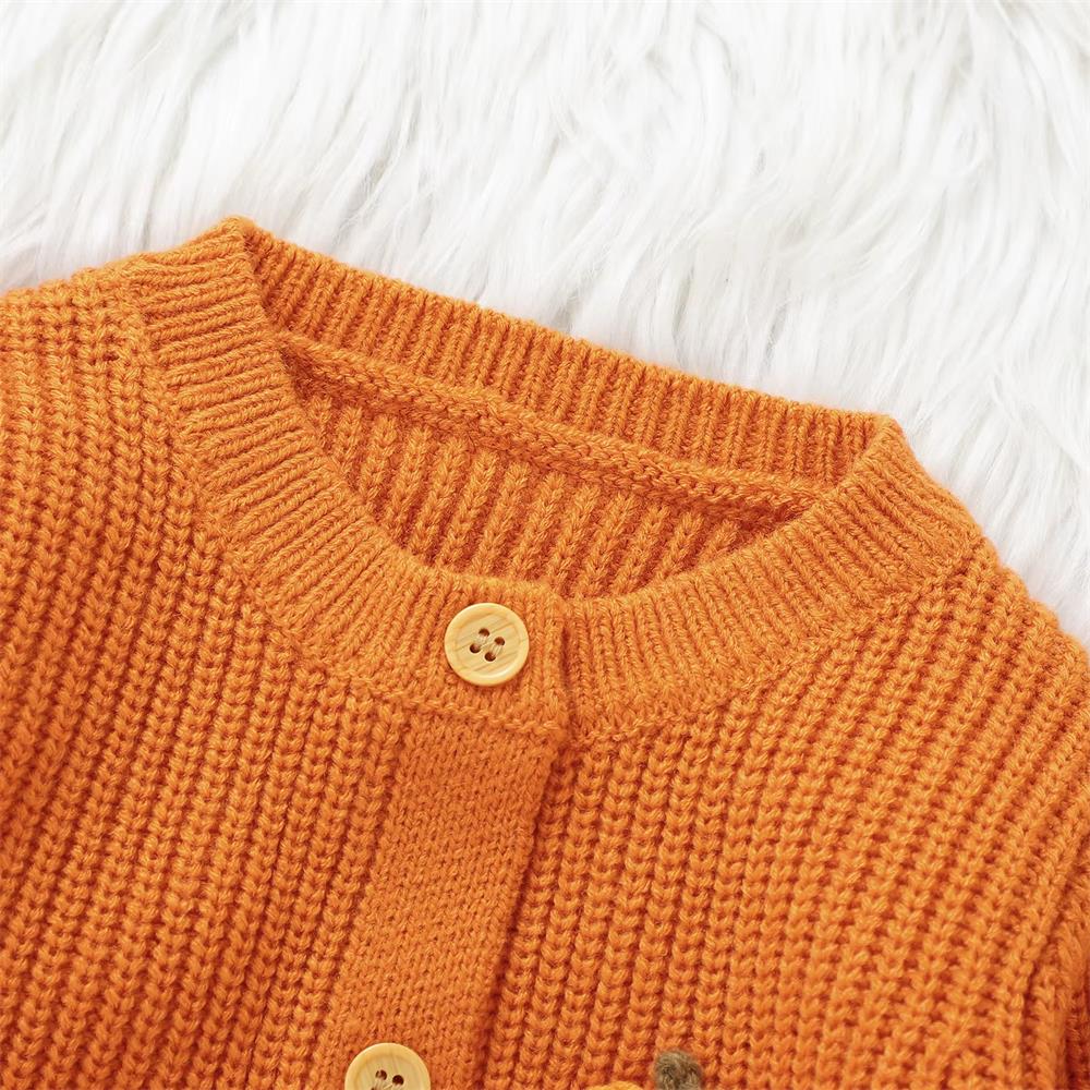 Halloween Knitted Long Sleeve Baby Jumpsuit