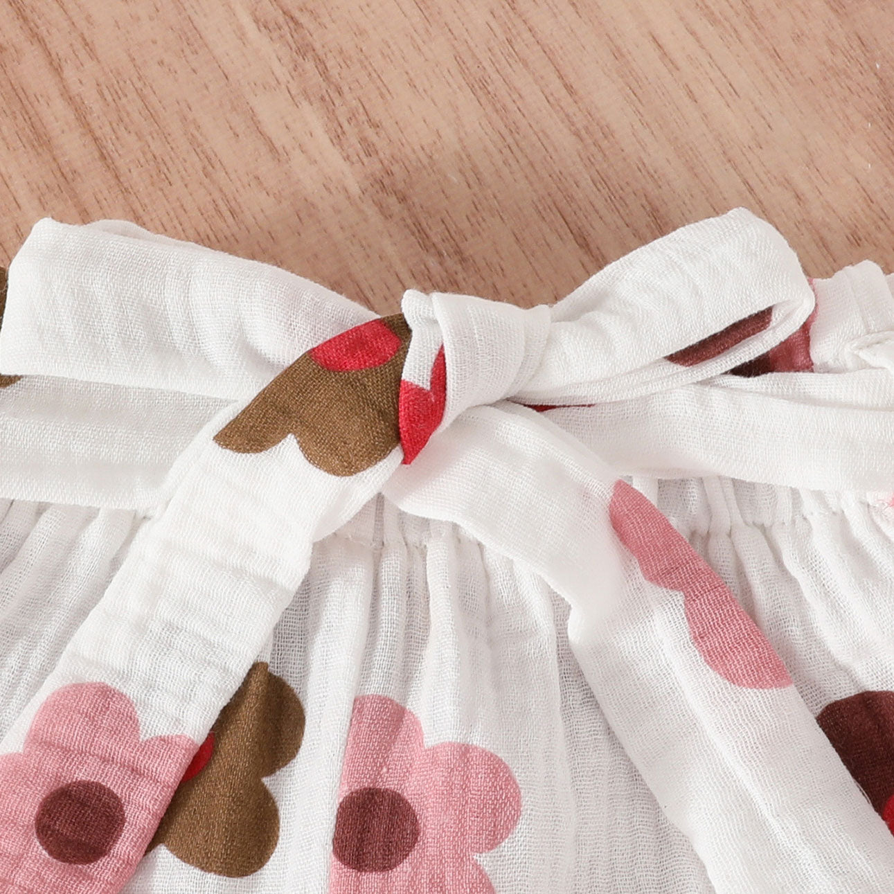 3PCS Timeless Mommy's Little Bestie Letter Floral Printed Baby Girl Set