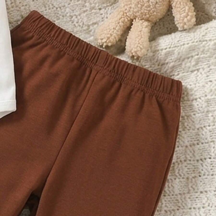 3PCS Swag Teddy Bear Print Short Sleeve Baby Boy Set