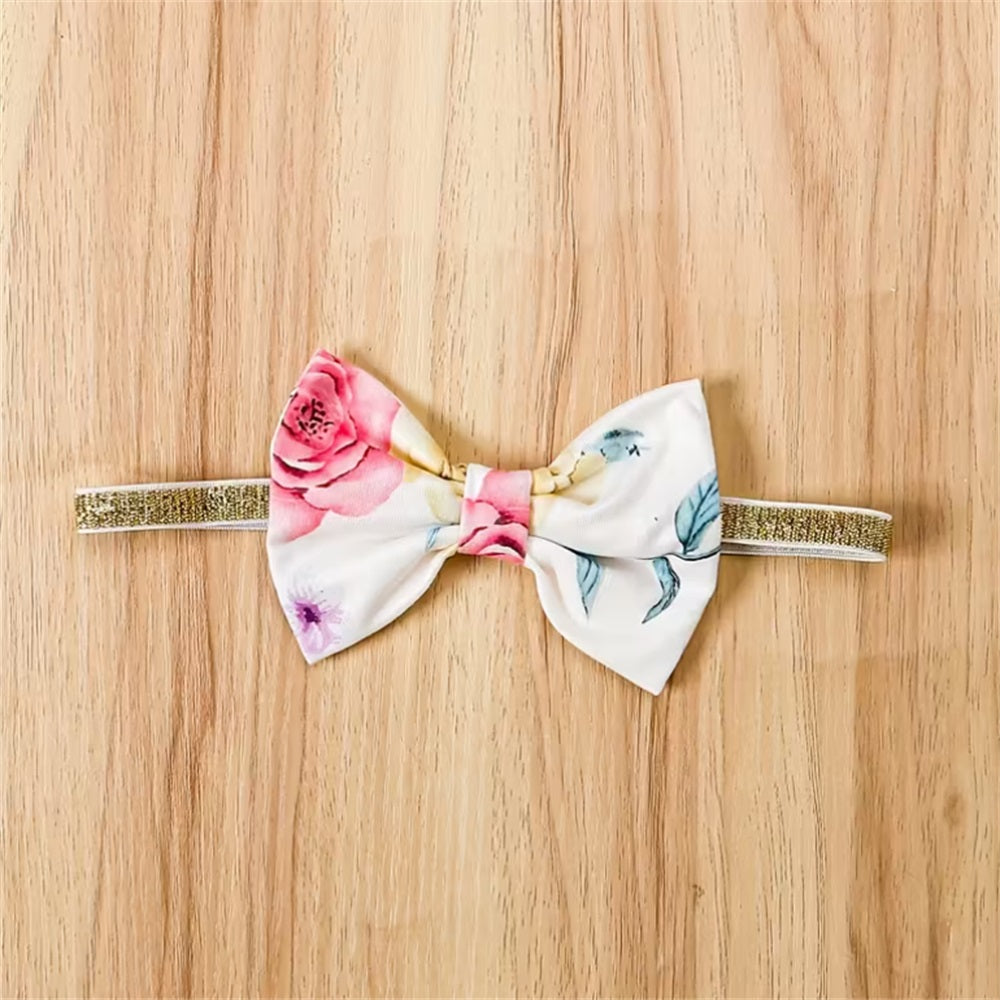 2PCS Floral and Butterfly Print Long Sleeve Baby Jumpsuit