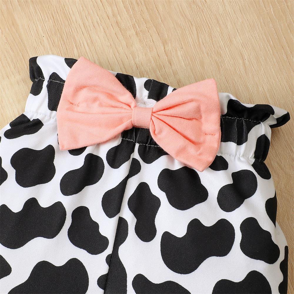 3PCS Holy Cow I Am One Letter Print Long Sleeve Baby Set
