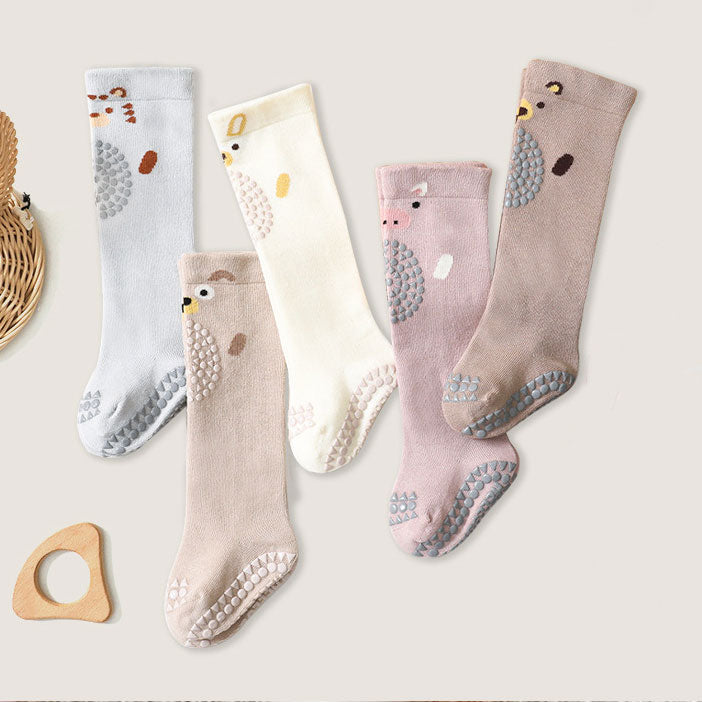 Soft Cute Cartoon Non Slip Knee High Baby Socks