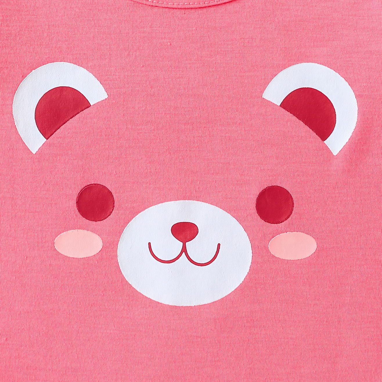 3PCS Lovely Bear Strawberry Print Long Sleeve Baby Set