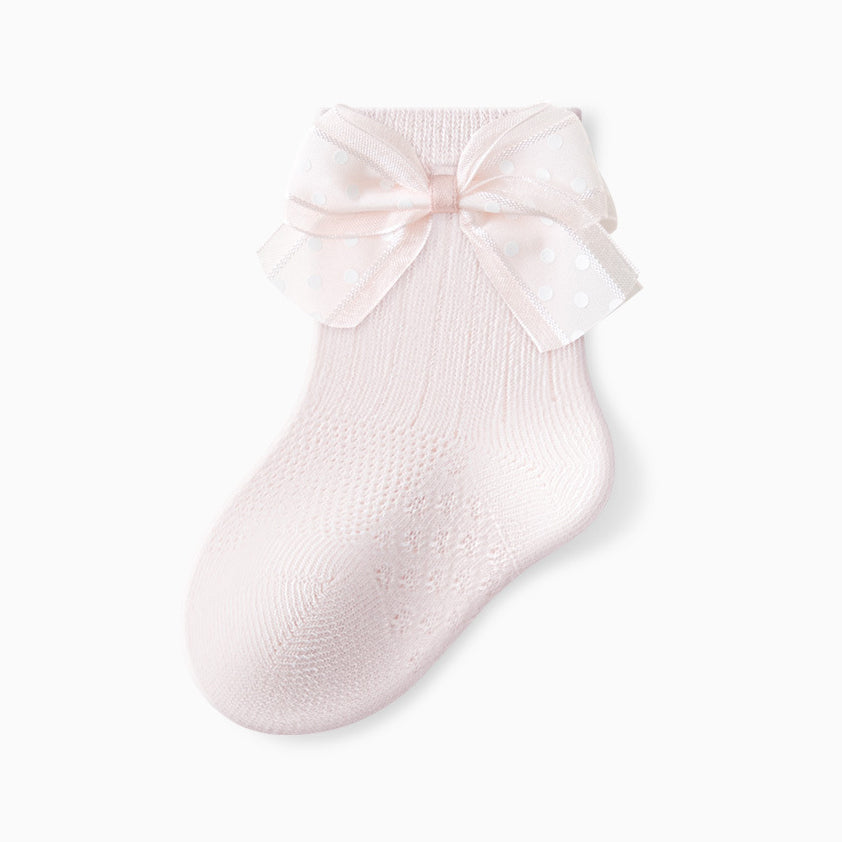 Sweet Ornament Decorative Mid Calf Baby Socks