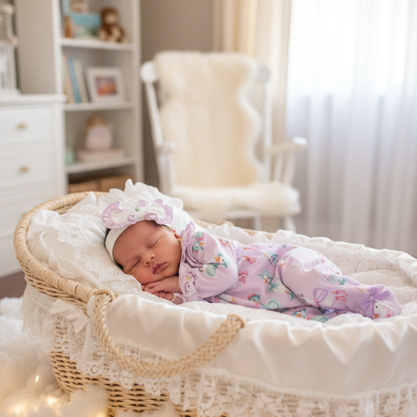 2PCS Lovely Duck Print Long Sleeve Baby Jumpsuit