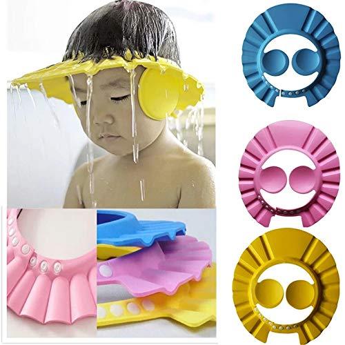 Bonnet de bain réglable pour bébé, 1 pièce, protection des oreilles, shampoing, bonnet de douche