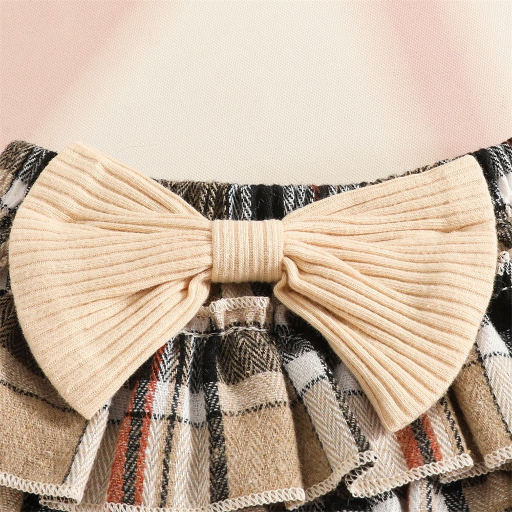 3PCS Mama Is My Bestie Letter Print Short Sleeve Baby Set