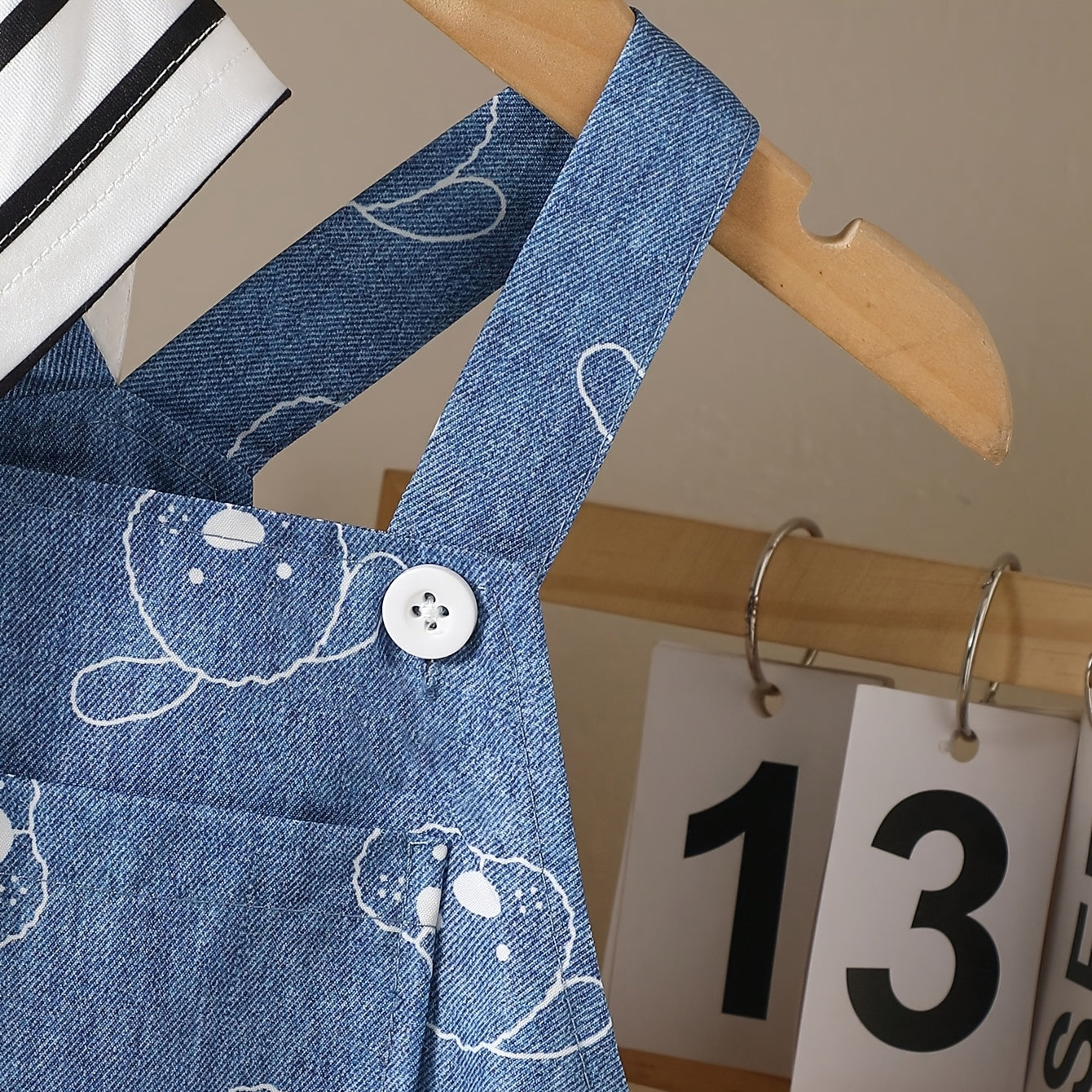 2PCS Casual Sketch Puppy Stripe Printed Short Sleeve Baby Set