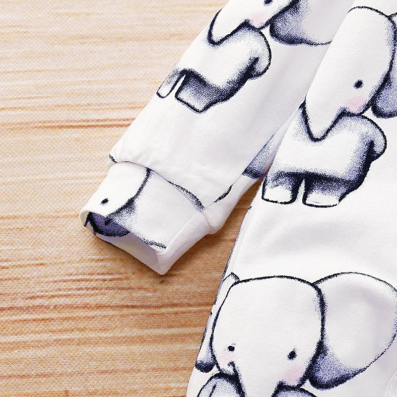 Lindo mono de elefante estampado completo