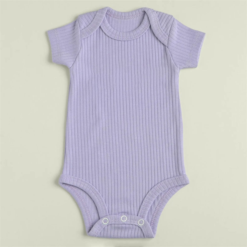 3PCS Pretty Floral Printed Short Sleeve Baby Set