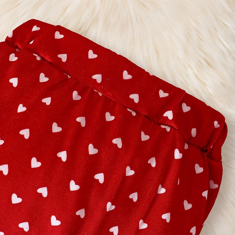 3PCS Grace Elephant Heart Print Baby Set